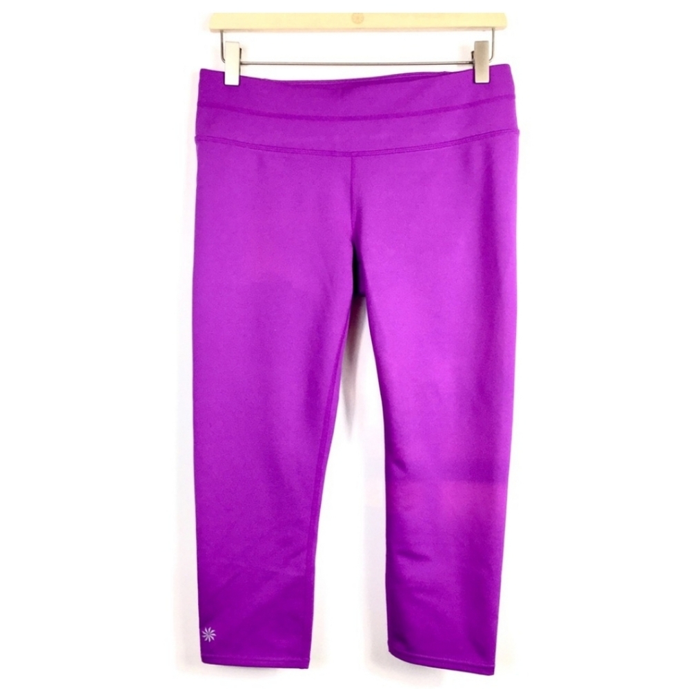 ATHLETA Women's Mid Rise Capri Leggings Yoga Gym Exercise Athletic Size‎ Medium